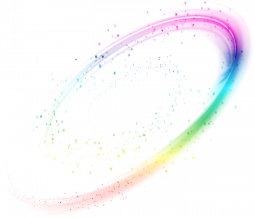 Fairy Clipart, Transparent Flowers, Png Icons, Spirograph, - Rainbow Effect Png (500x429), Png Download
