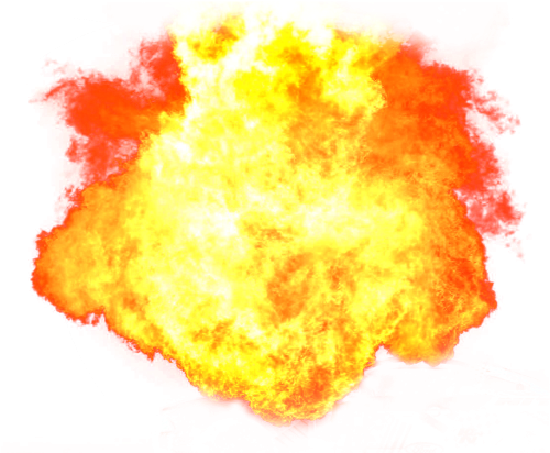 Fire Png Image - Transparent Fire Explosion Png (500x426), Png Download