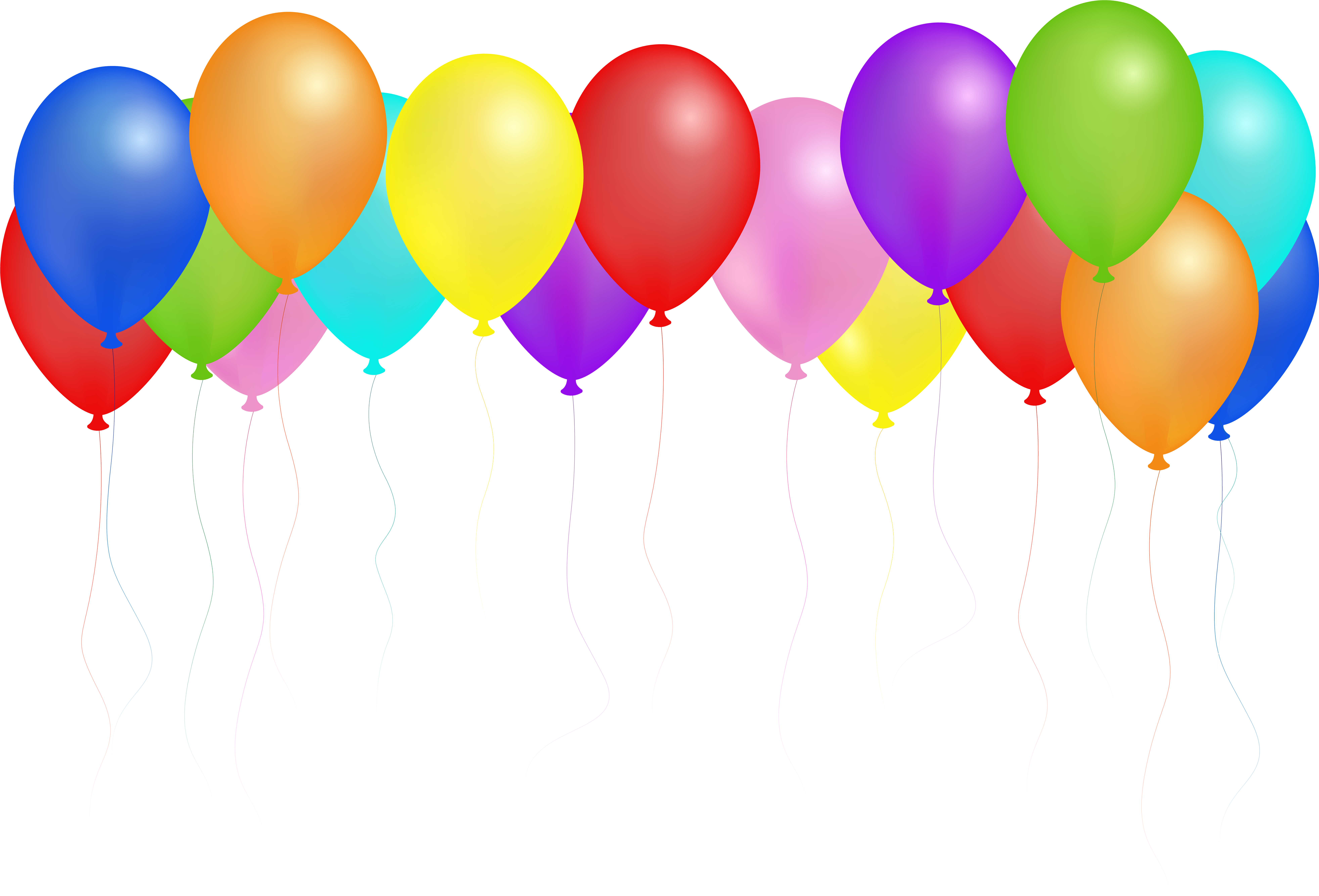 Balloons Images Png (8000x5435), Png Download