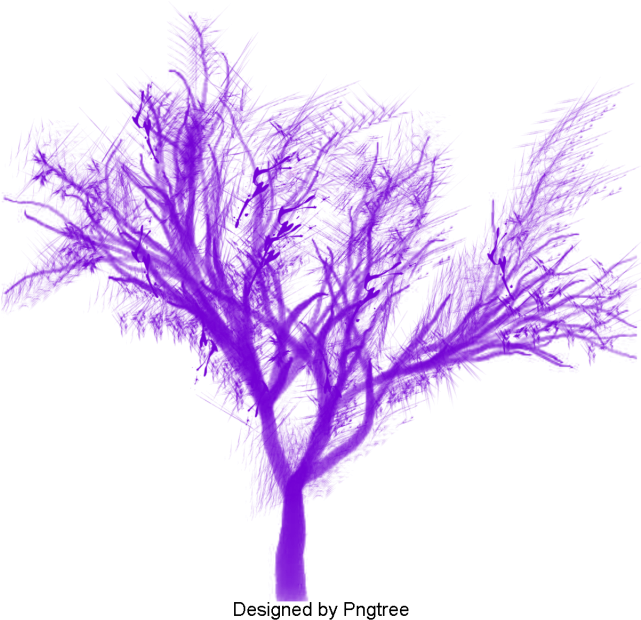 Beautiful Cool Watercolor Color Ink Tree, Beautiful, - Ink (640x640), Png Download
