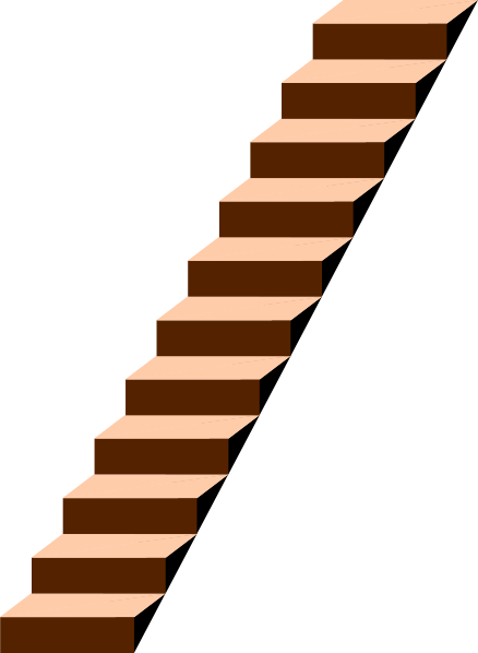 Stairs Clipart Stair Design - Stairs Clip Art (438x598), Png Download