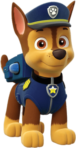 At The Movies - Chase Paw Patrol Vector (500x500), Png Download