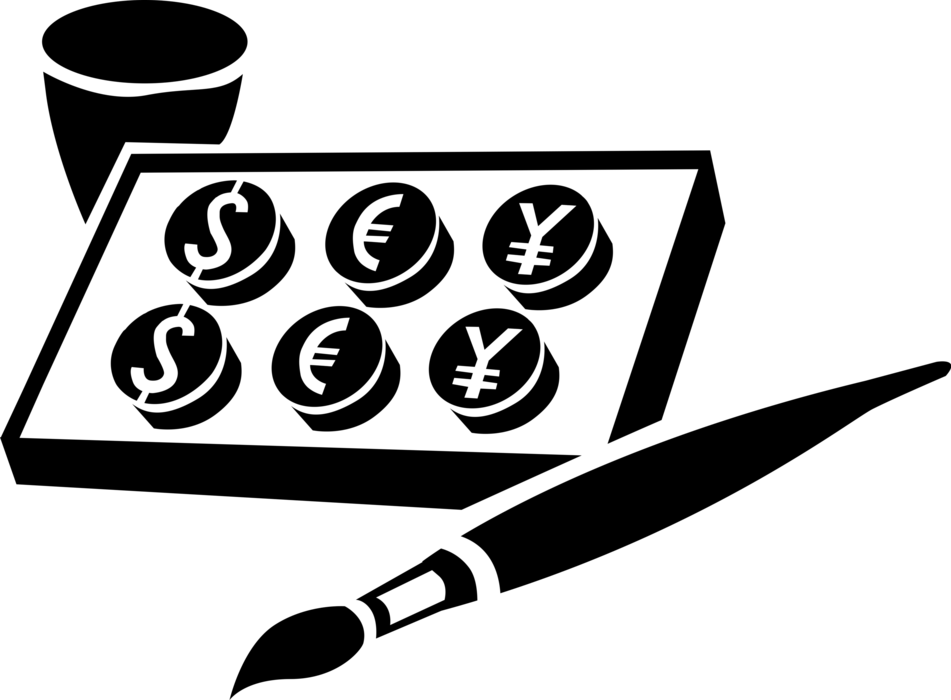 Vector Illustration Of Financial Concept Visual Arts (951x700), Png Download