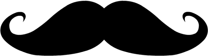 Mustache - Printable Mustache (647x253), Png Download