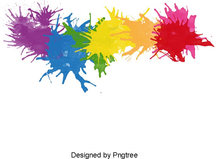Colorful Ink Watercolor Background, Watercolor Vector, - Watercolor Painting (800x800), Png Download