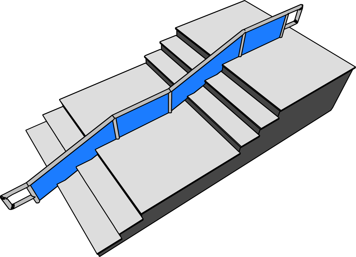 Stair Ramp Furniture Icon - Club Penguin Stairs (1156x836), Png Download