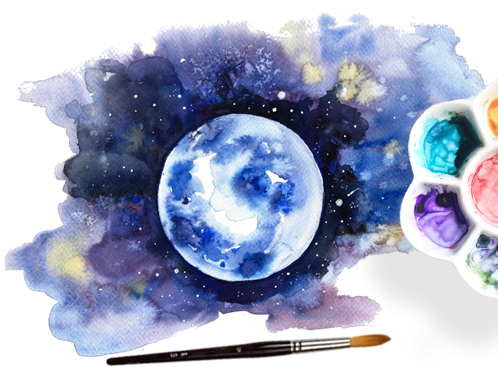 Watercolor Workshops - Abstract (500x500), Png Download