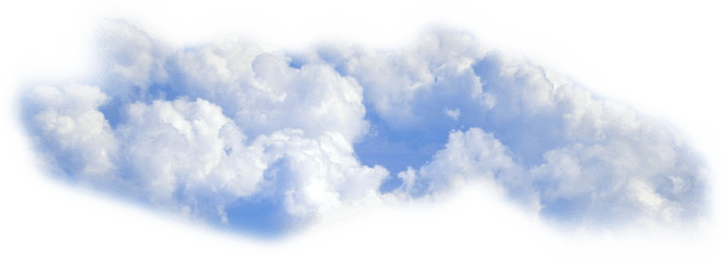 Blue Cloud - Transparent Png Clouds (800x289), Png Download