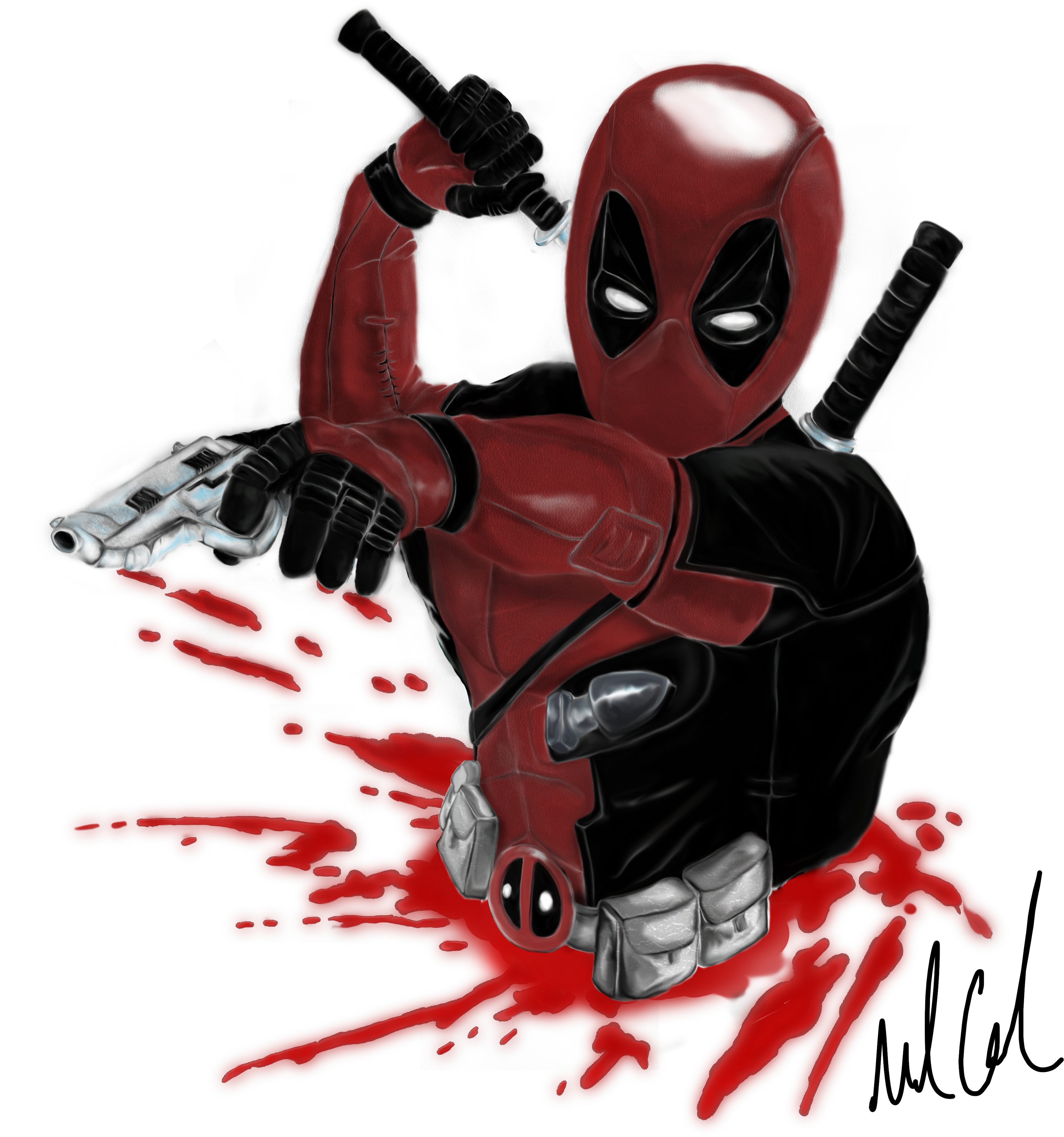 In Design - Deadpool (3840x3840), Png Download