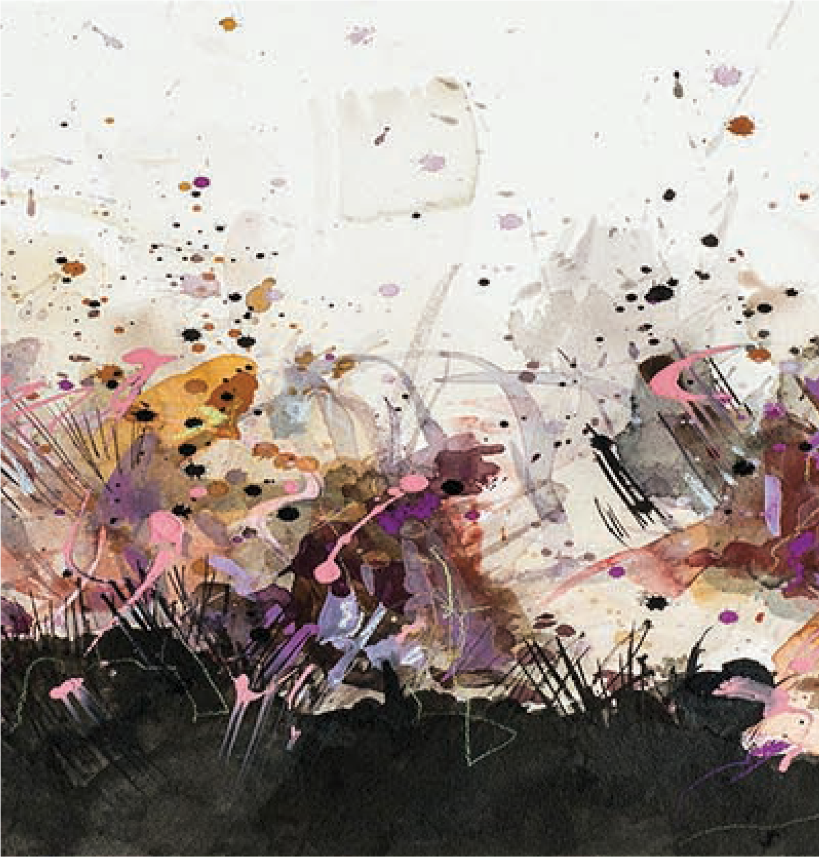 Purple Rain Glass Backsplash - Glass (2083x2179), Png Download