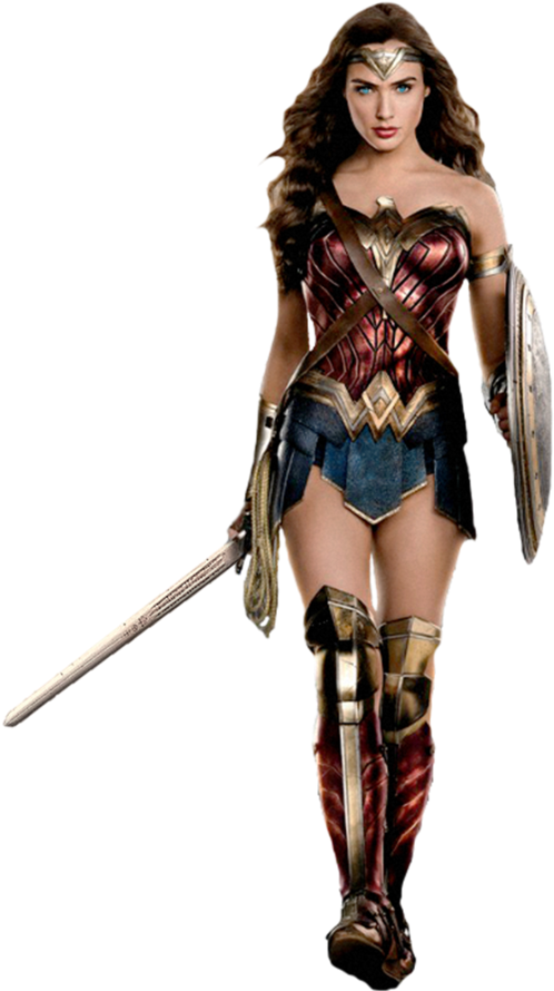 Wonder Woman Gal Gadot Justice (600x895), Png Download