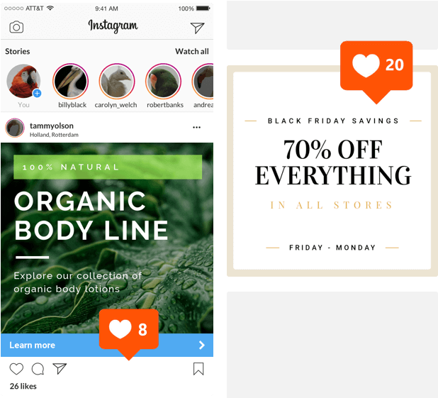 Create Instagram Ads - Instagram (640x560), Png Download