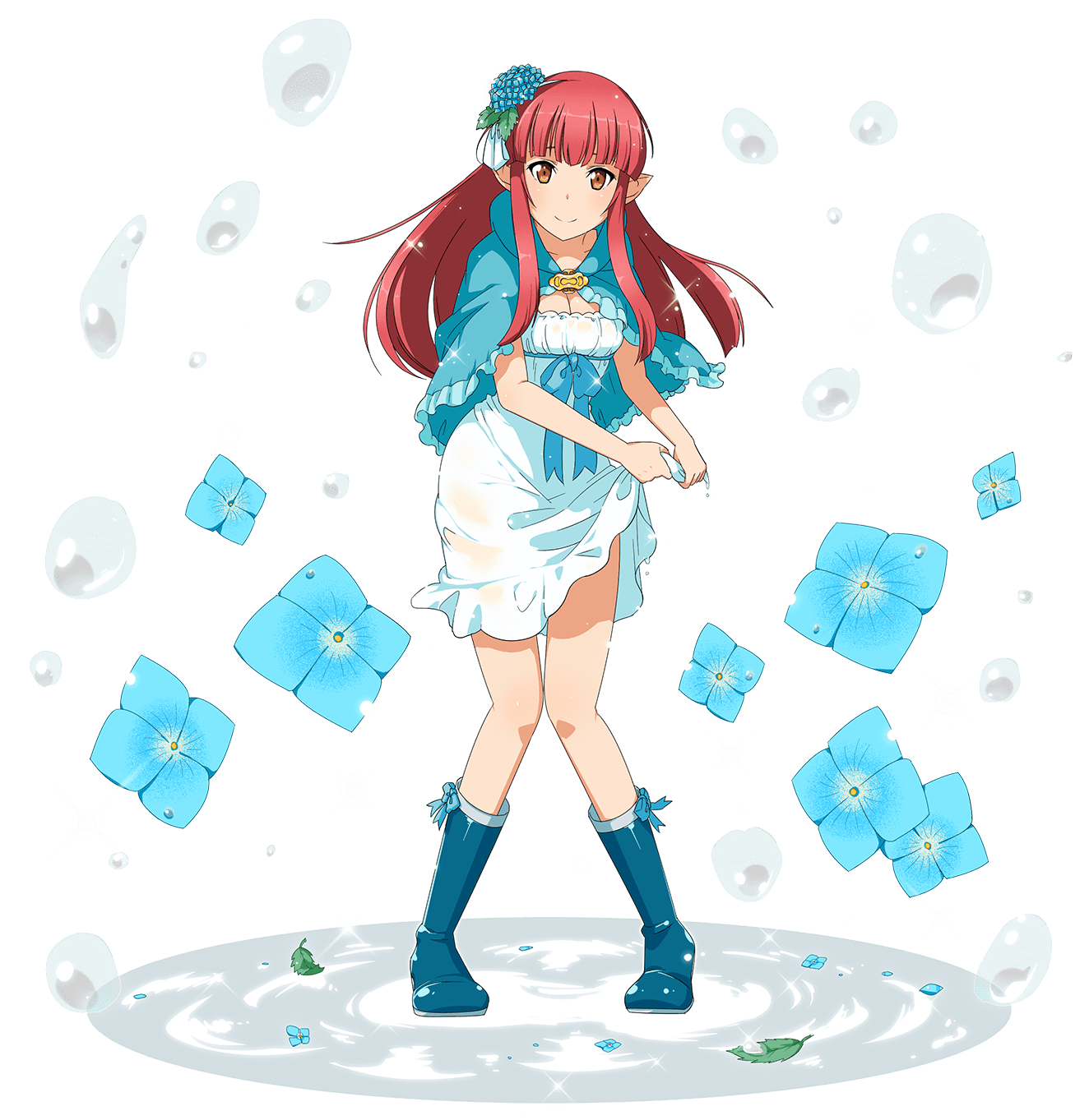 Raindrops Girl Rain - Sao Md Raindrops Girl Rain (750x750), Png Download