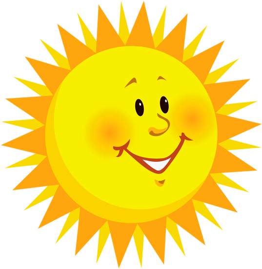 Transparent Smiling Clipart Picture - Sun Clipart (550x600), Png Download