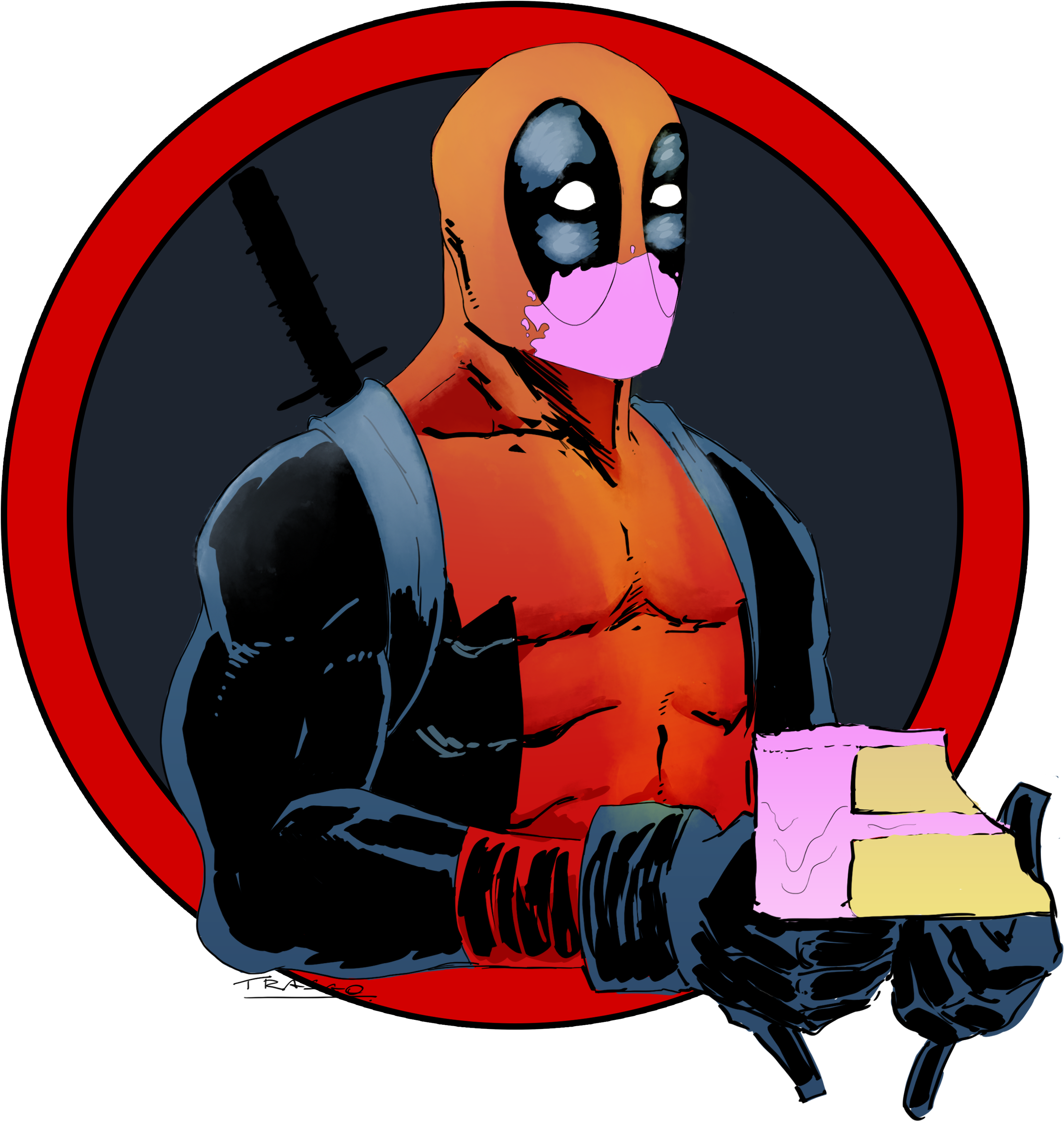 Unicorn Vector Deadpool - Tarjeta De Cumpleaños Deadpool (2560x4089), Png Download