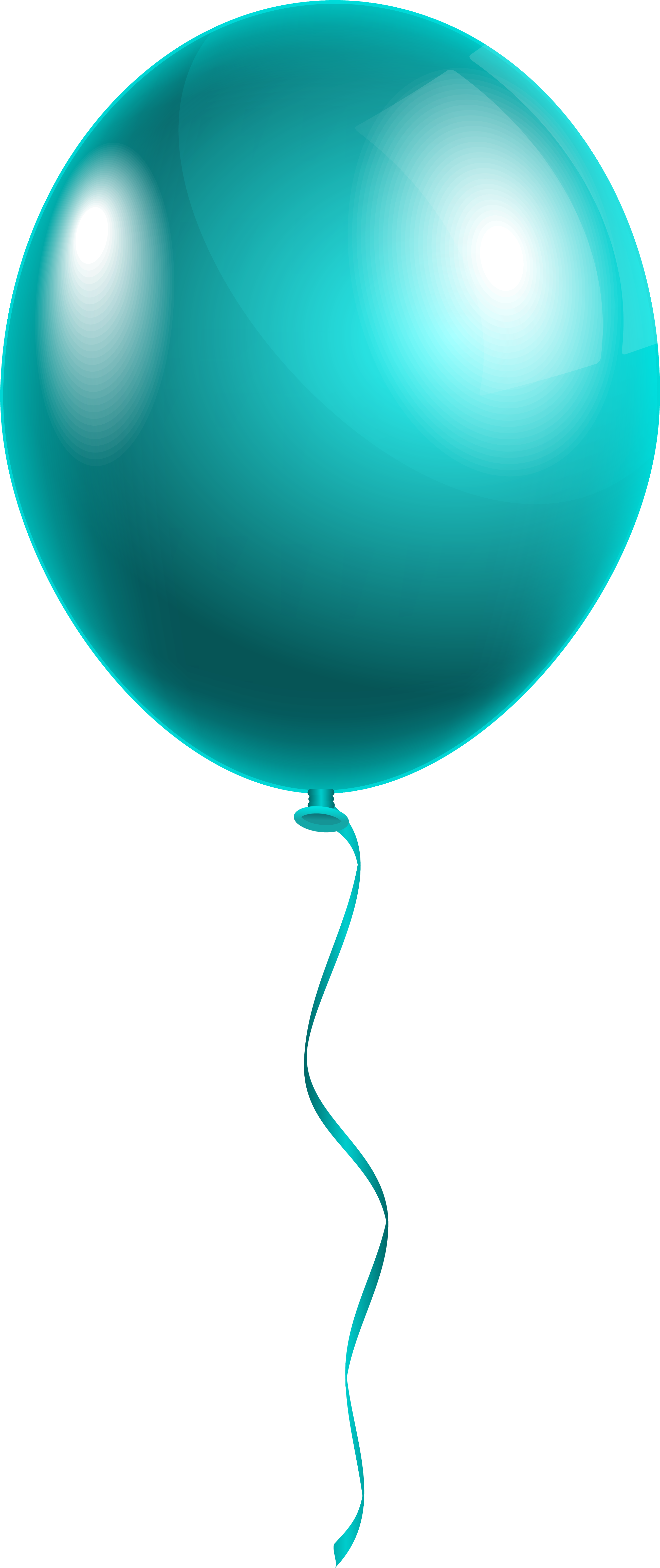Blue Balloon Png (2681x6372), Png Download