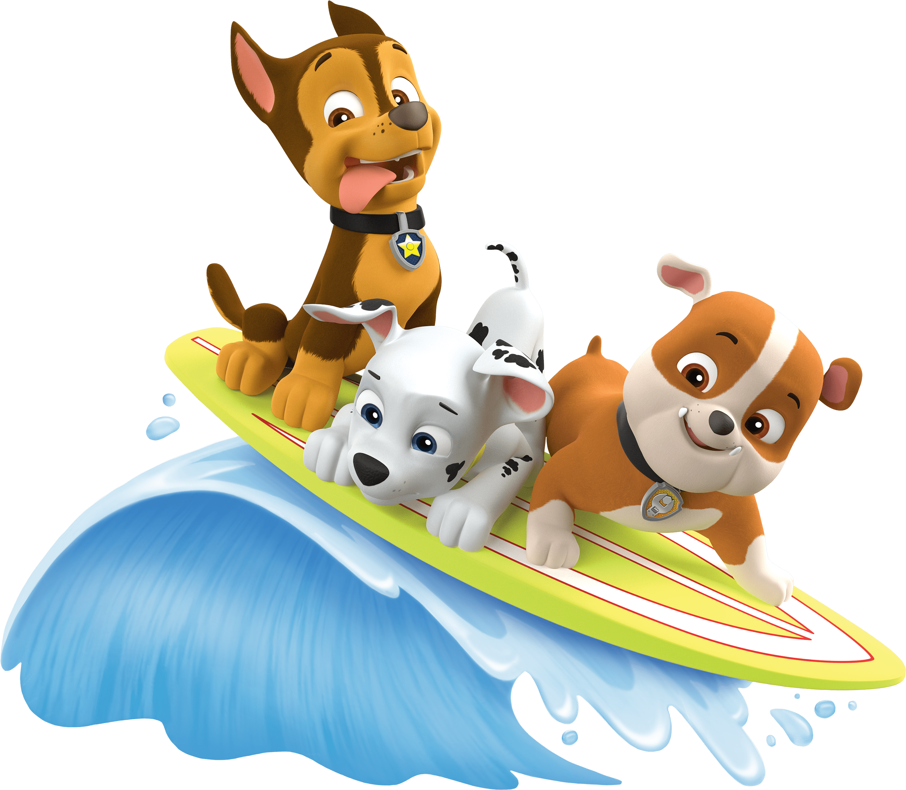 Picture Transparent Stock Paw Patrol Christmas Clipart - Chase Marshall And Rubble (2000x1747), Png Download