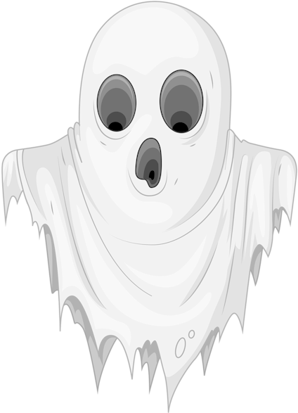 Haunted Ghost Png Clipart Image - Ghost Clipart (431x600), Png Download