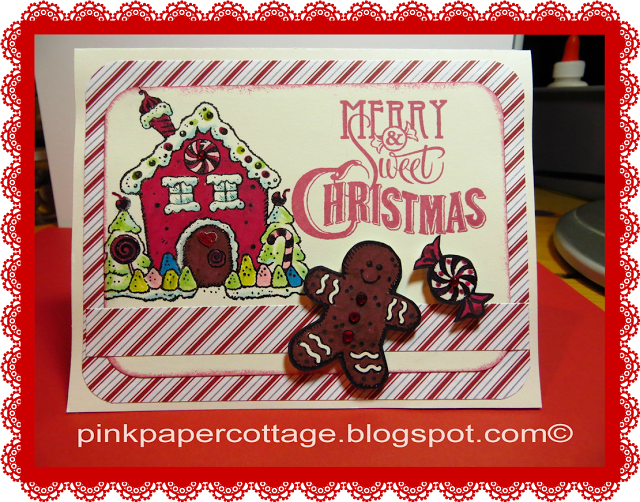 Christmas Card Using Our Ctmh Candyland Stamp Set, - House (640x502), Png Download
