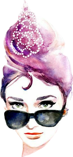 Classy Tiffany Audreyhepburn Stylish Lady Sunglasses - Fashion Girl (240x514), Png Download