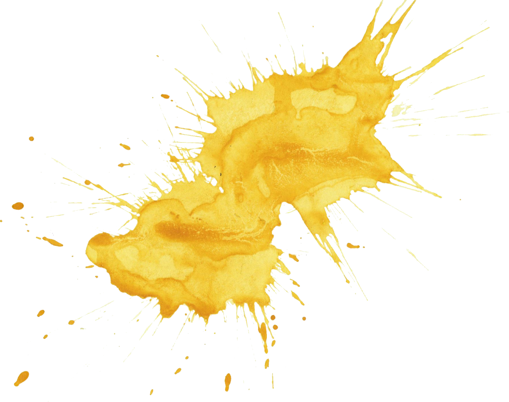 Watercolor Splatter Png Transparent Onlygfx Com - Yellow Watercolor Stain Png (1024x809), Png Download