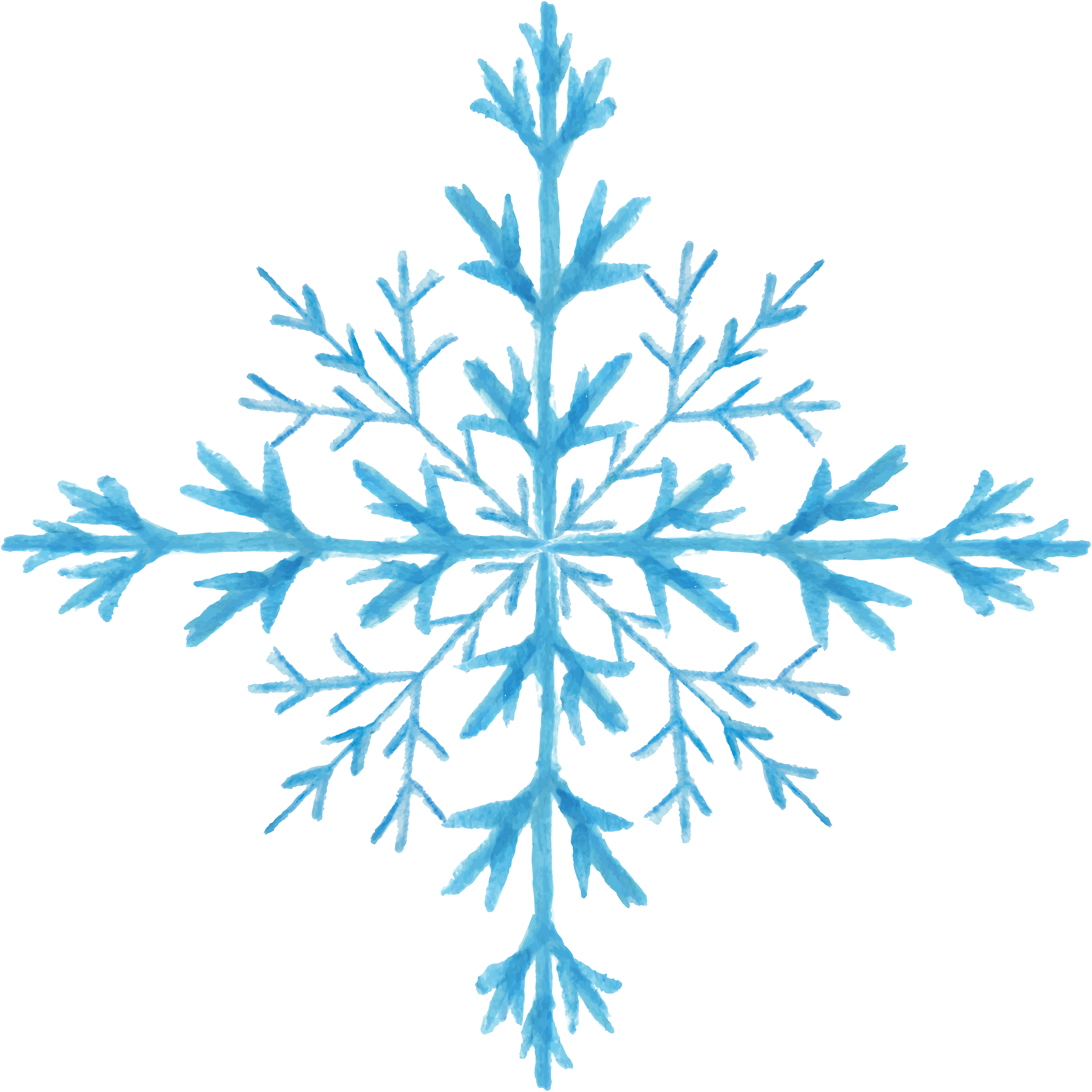 Snowflake Download - Watercolor Painting (3500x3500), Png Download