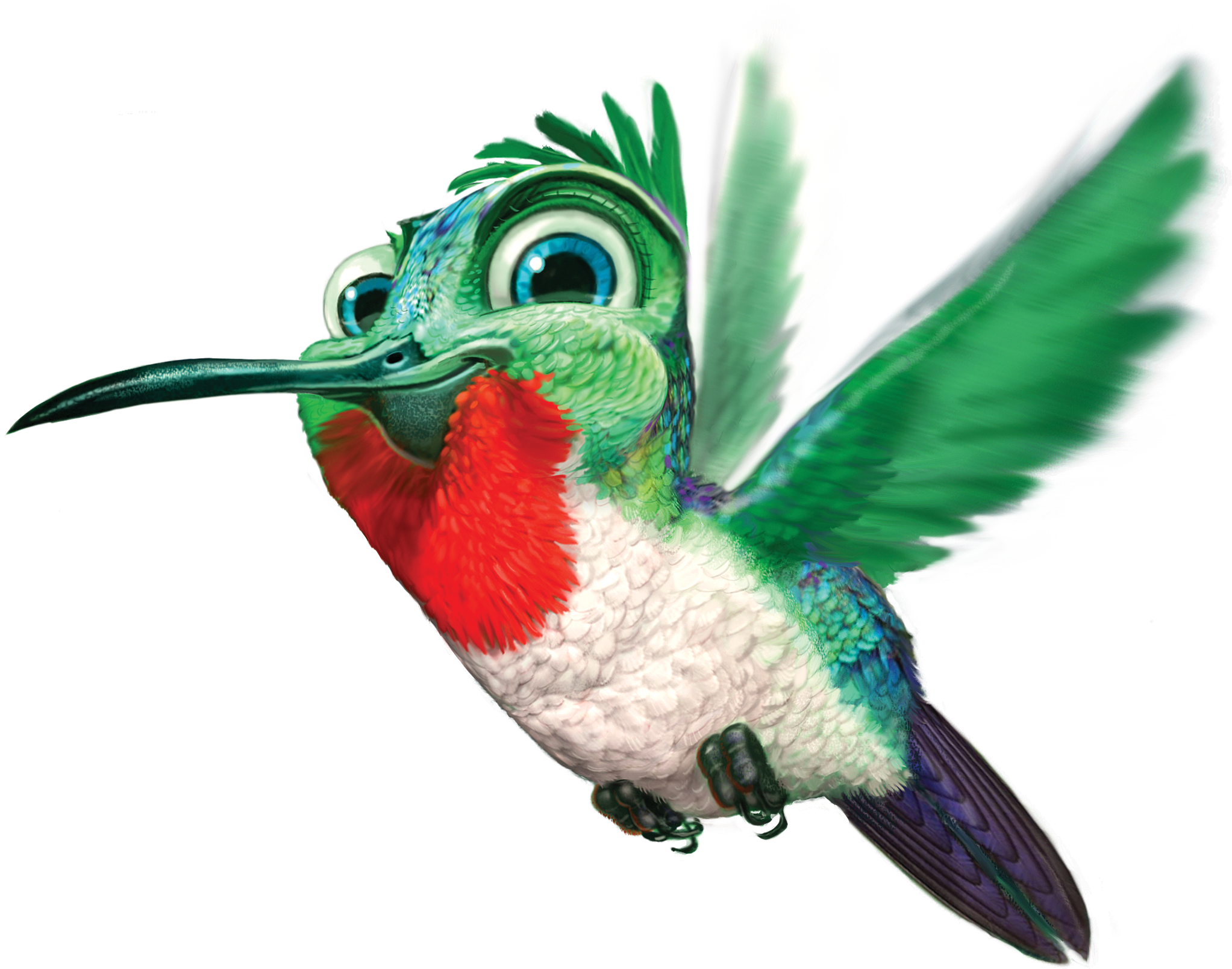 Hummingbird Free Png Image - Cartoon Hummingbird Png (2045x1610), Png Download