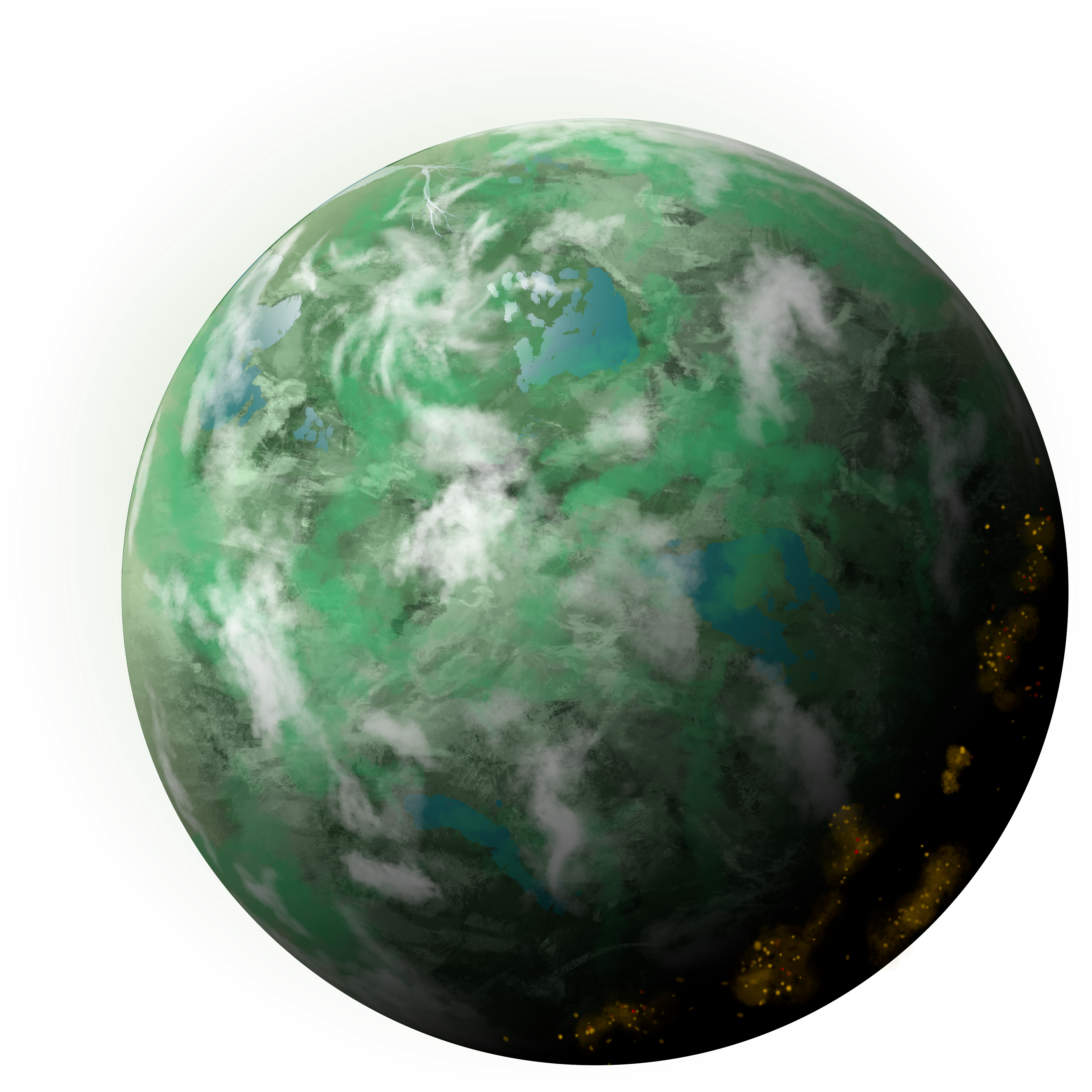 Fictional Planet Qo'nos - Star Trek Planet Qo Nos (4000x4000), Png Download