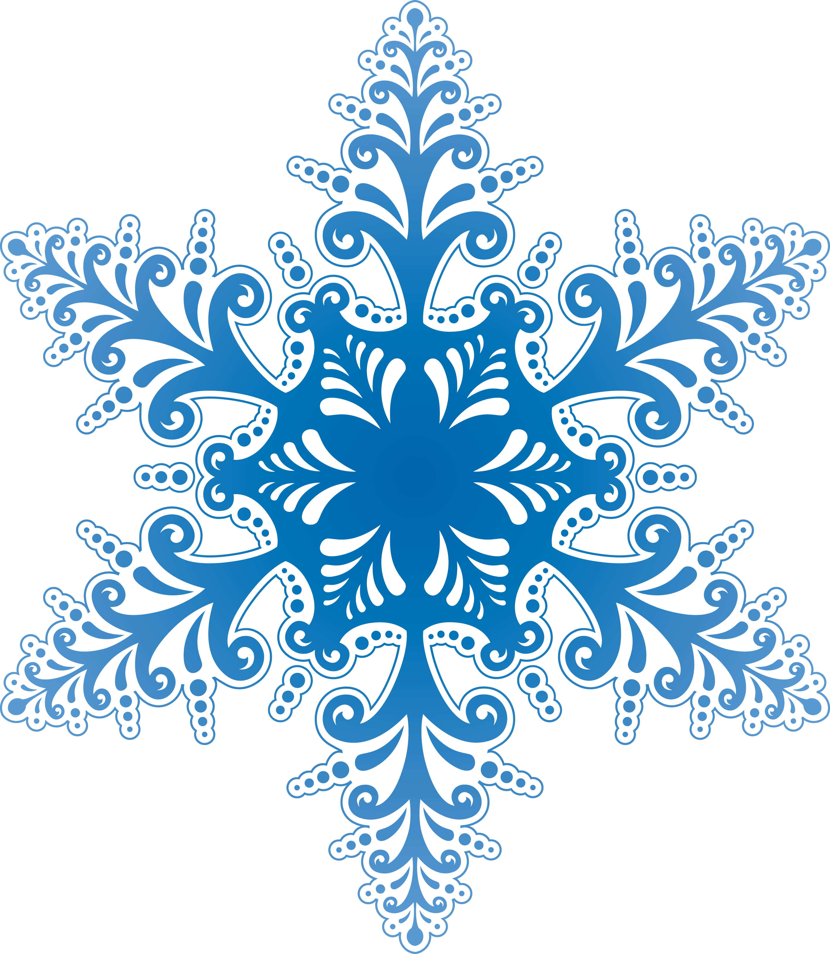 Free Icons Png - Christmas Snowflake Png (2834x3255), Png Download