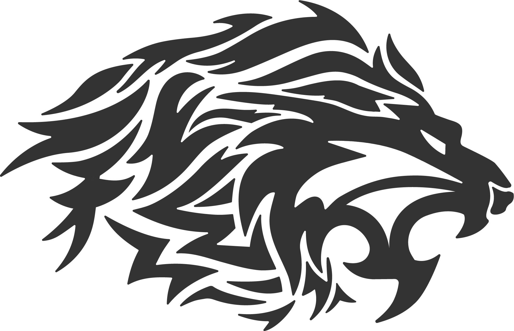 Lion Tattoo Clipart Png Image - Make In India Logo Png (1979x1276), Png Download