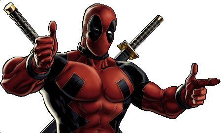 Marvel Avengers Alliance - Deadpool Game Png (449x270), Png Download
