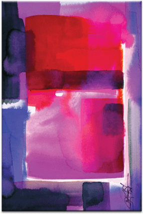 Kathy Morton Stanion Watercolor Abstraction - Artist Lane Watercolor Abstraction 219 By Kathy Morton (450x450), Png Download