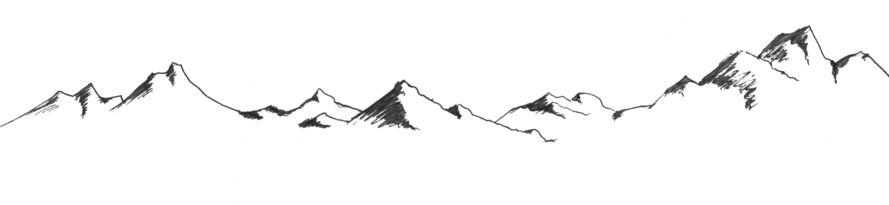 Mountain Png - Mountain Art Png (1770x506), Png Download