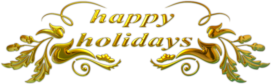 Happy Holidays Text - Happy Holidays Png (1131x429), Png Download