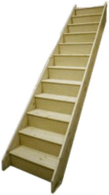 Wooden Stairs - Stairs Made Of Plywood (400x400), Png Download