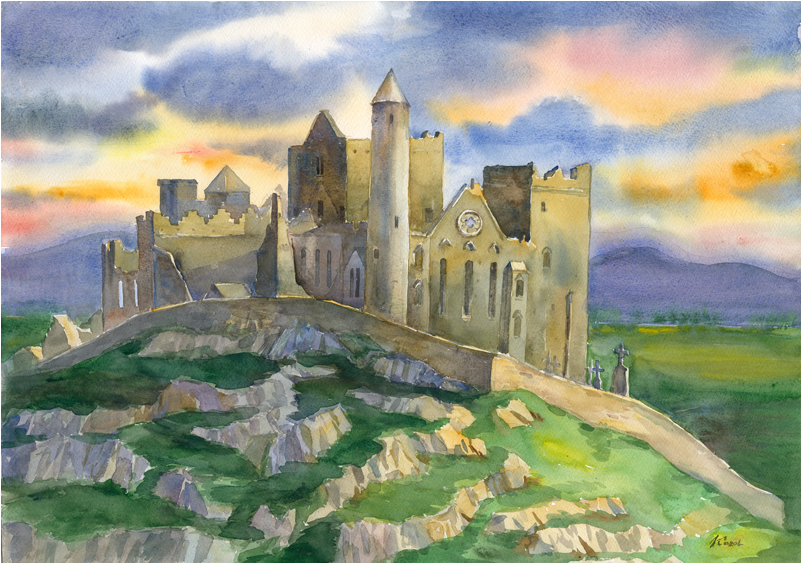 Rock Of Cashel - Rock Of Cashel Art (800x800), Png Download
