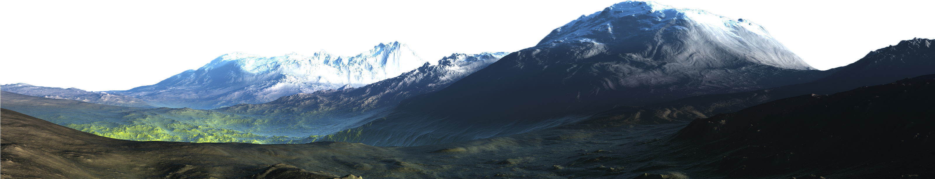 Mountain Png File - Mountain Png (1024x384), Png Download