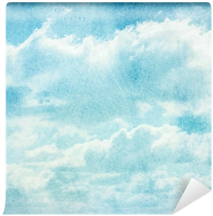 Watercolor Clouds And Sky Background Wall Mural • Pixers® - Sea (400x400), Png Download