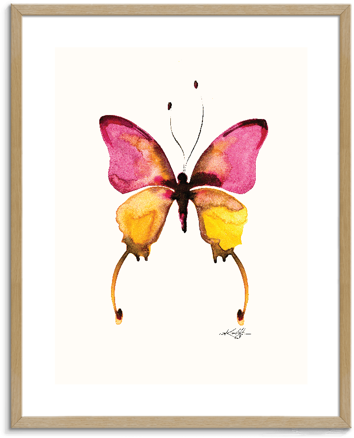 144kms Pfwt Watercolor Butterfly 10 - August Grove 'butterfly 10' Watercolor Painting Print (900x900), Png Download