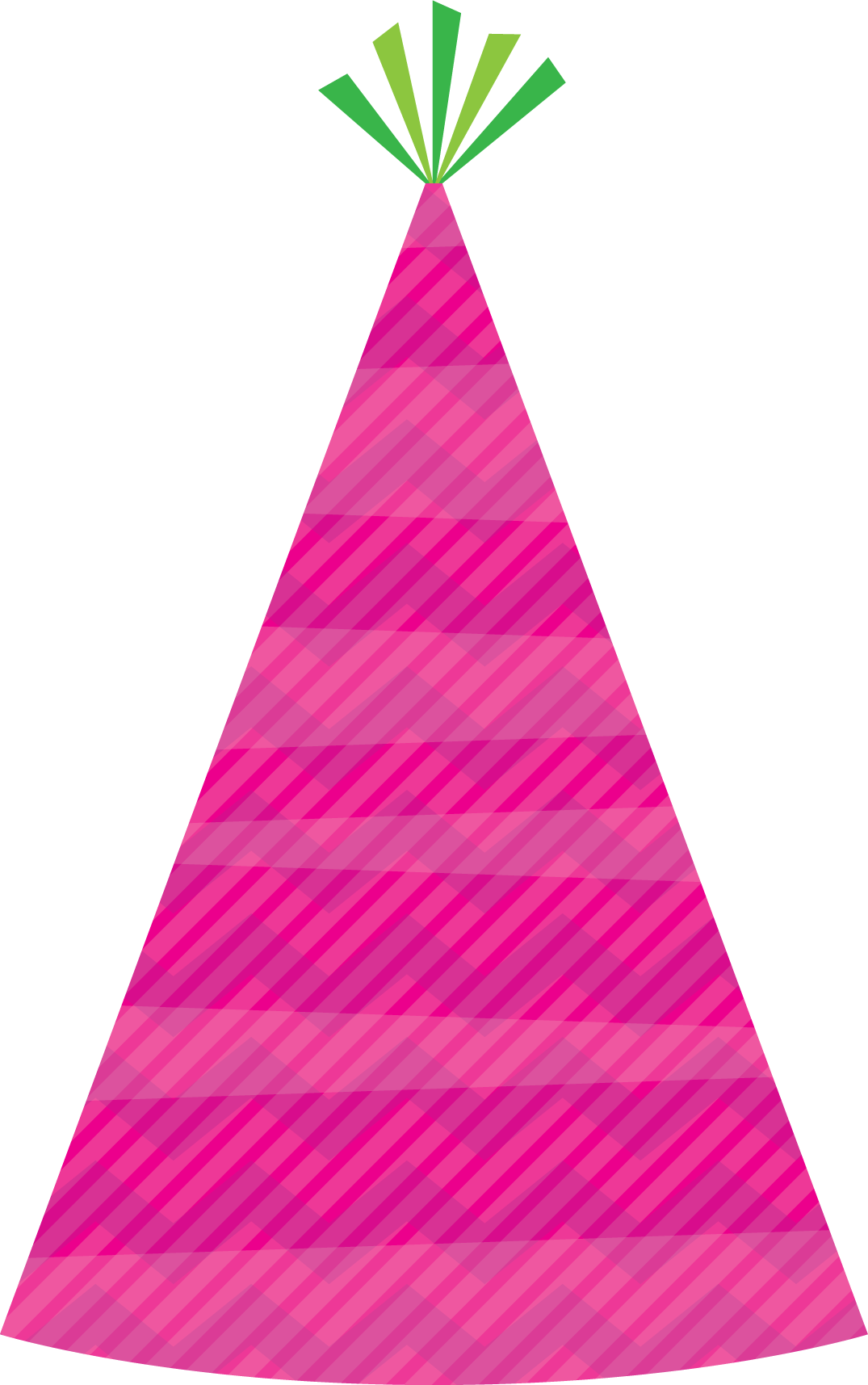 Birthday Hat Clipart Png Image - Birthday Hat Png Pink (1075x1715), Png Download