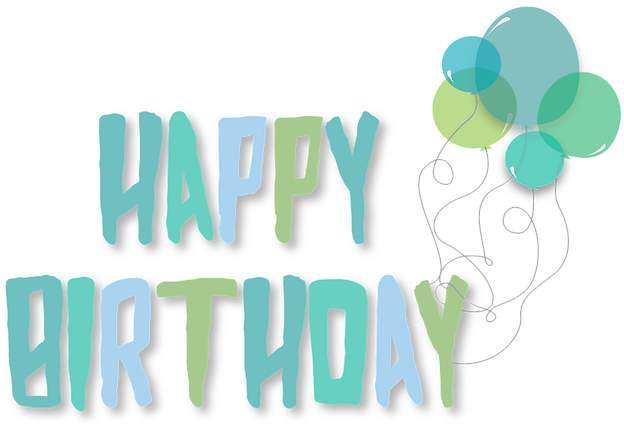 Happy Birthday Birthday Party Balloons Dec - Französische Bulldoggen-blaue Alles- Gute Zum Karte (473x340), Png Download
