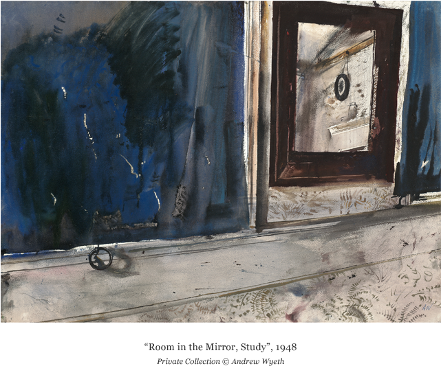 10 - Andrew Wyeth Looking Out Looking (960x588), Png Download