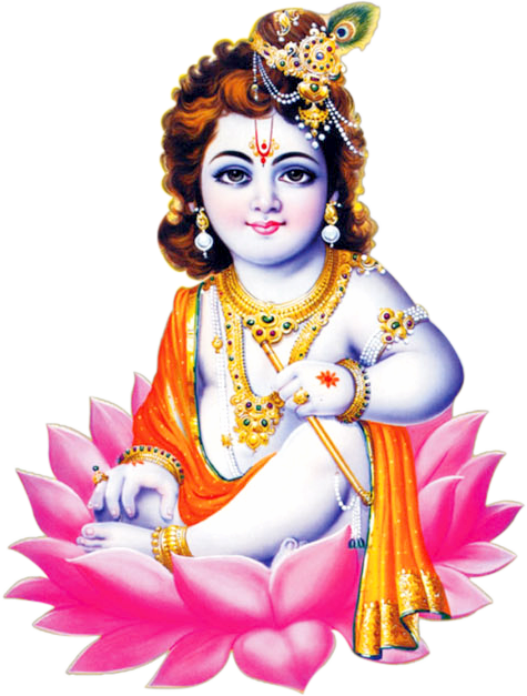 Lord Krishna Png Image - Shri Krishna Janmashtami 2018 (475x627), Png Download