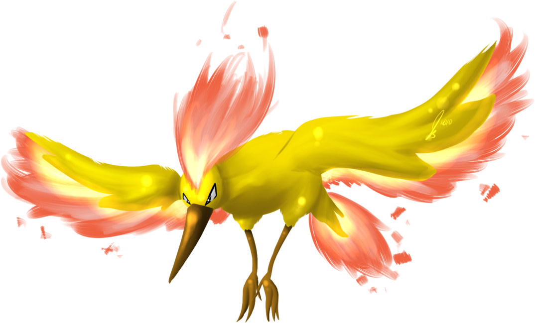 Posted By Thomas Kolimbaras At - Pokemon Legendary Birds Moltres (1111x720), Png Download