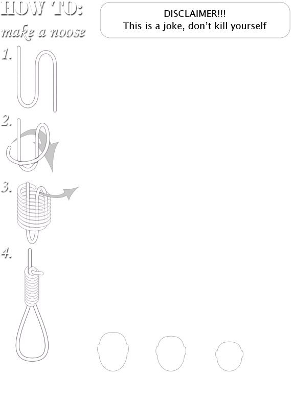 Let's - Make A Noose (600x800), Png Download