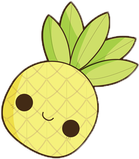 Picture Black And White Download Cosas Png Buscar Con - Kawaii Pineapple (377x371), Png Download