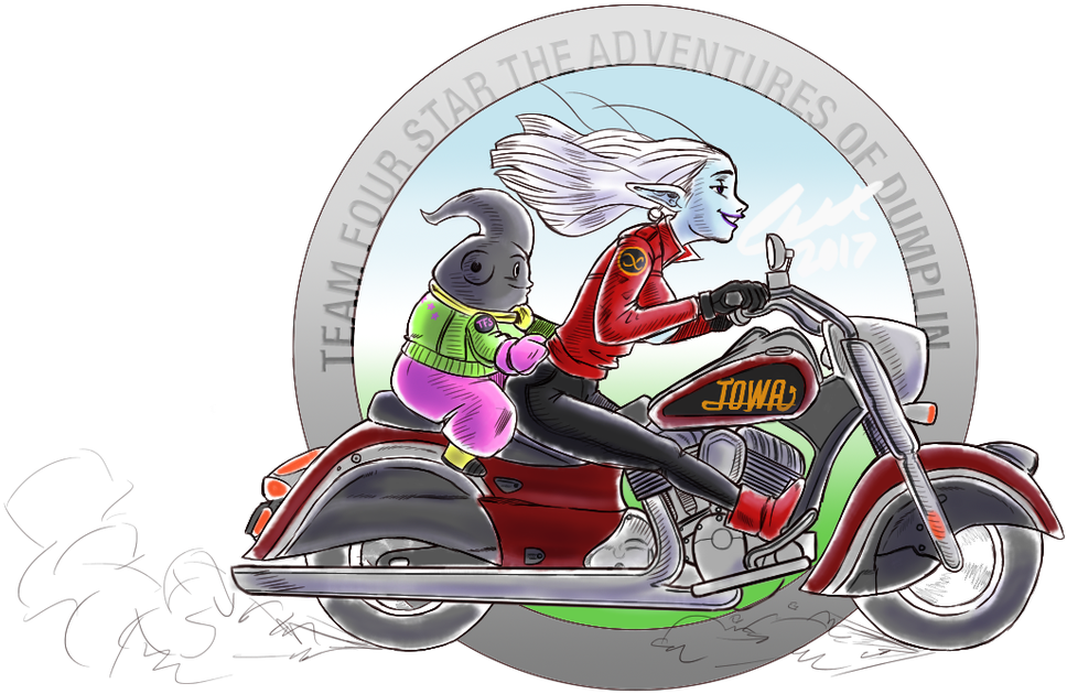 Dumplin And Towa The Dumptruck And Towtruck Otp On - Motorcycle (1200x665), Png Download