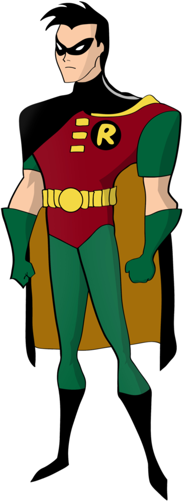 Robin Drawing Tim Drake - New Batman Adventures Dick Grayson (685x1165), Png Download