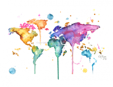 Watercolor Painting (380x380), Png Download