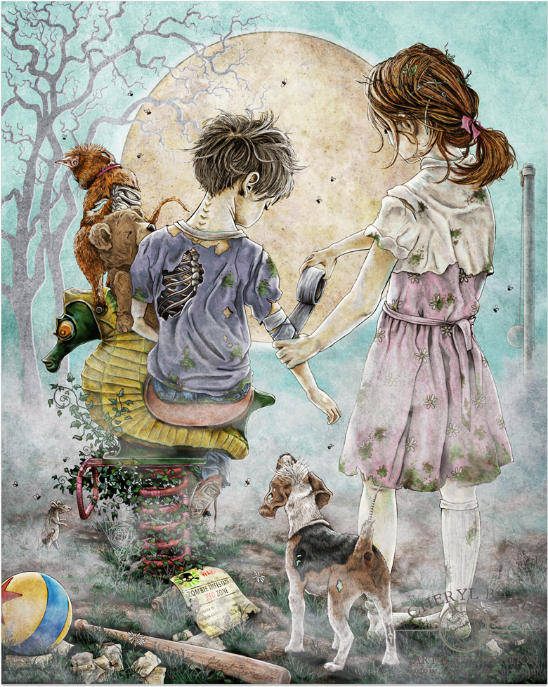 A Pesky Zombie Virus Doesn't Mean That If You Are Doomed - Cute Zombie Boys (1000x1000), Png Download